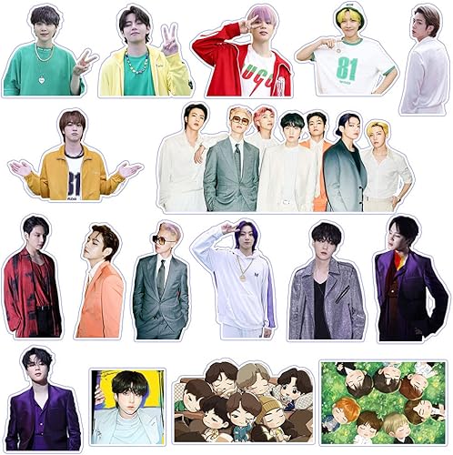 Miniatura 3 de Bangtan Boys - Paquete de 100 pegatinas de mantequilla de dibujos animados resistentes al agua para laptop dinamita cuaderno Kpop mantequilla