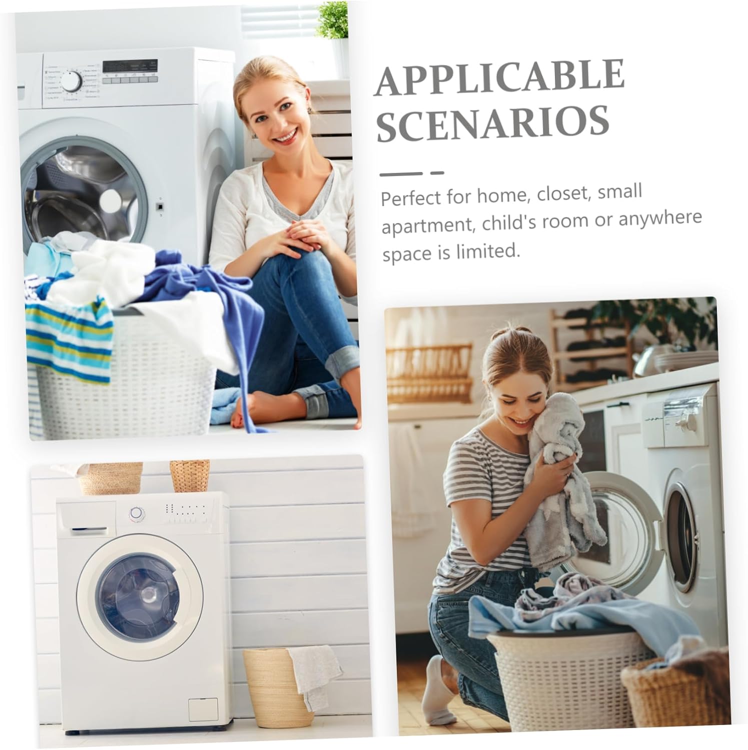 VALICLUD Plastic Laundry Basket Capacity Hollow Clothes Storage Hamper for Bathroom Bedroom Living Lightweight Household Laundry Organizer for Shoes Socks Storage