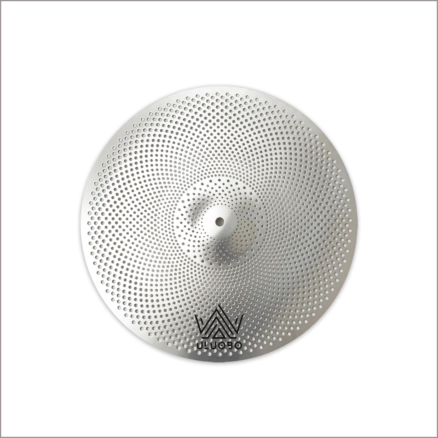 Cymbale Hi Hat de 33 cm, cymbale silencieuse à faible volume pour la pratique (1 pièce, argenté)