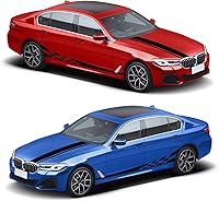 Vista 5 de QianBao - 5 calcomanías para el lado del coche, calcomanías para espejo retrovisor, calcomanías para capó, calcomanías deportivas