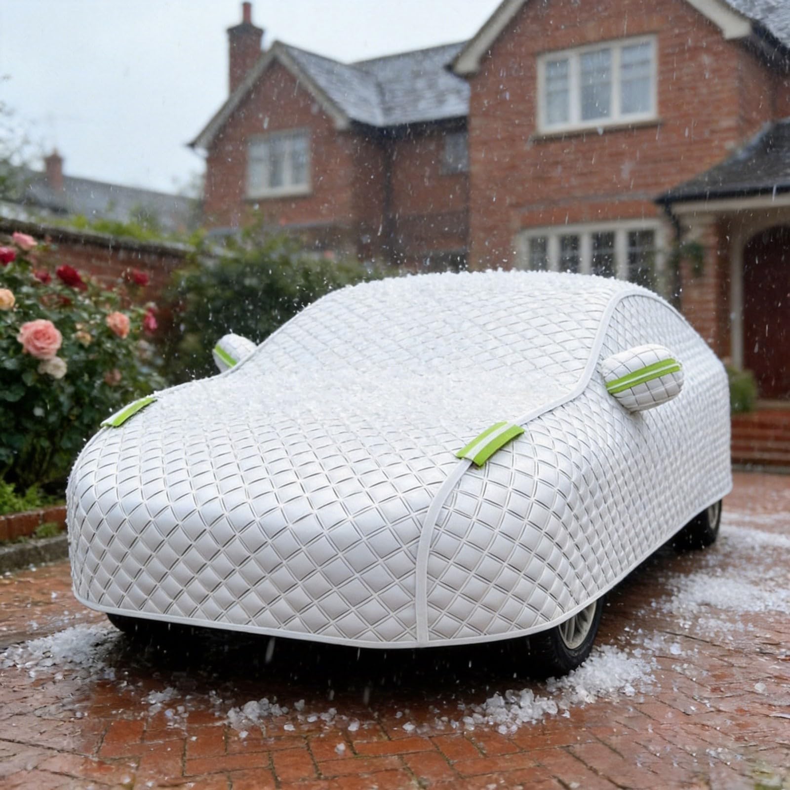 Hagelschutzplane für Skoda Scala Auto Abdeckplane Autoabdeckung Wasserdicht SUV Hagelschutzgarage Abdeckplane für Hagel Sonne Regen Schutz Hagelschutz Vollgarage
