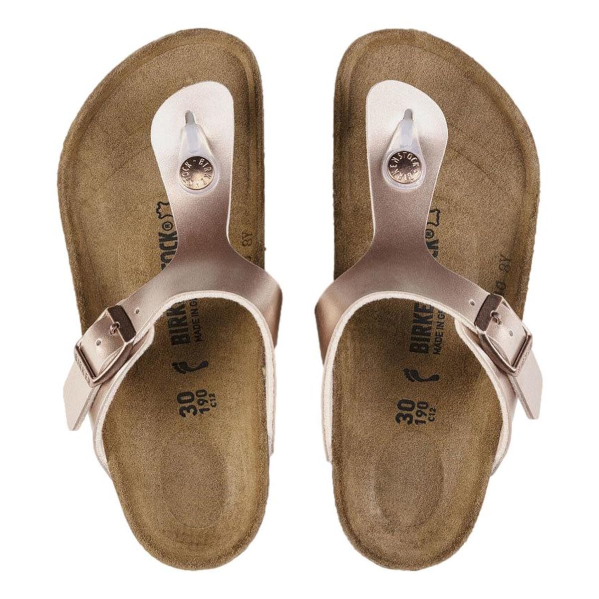 BIRKENSTOCK Gizeh Unisex-Sandalen, Elektrisches Metallic-Kupfer