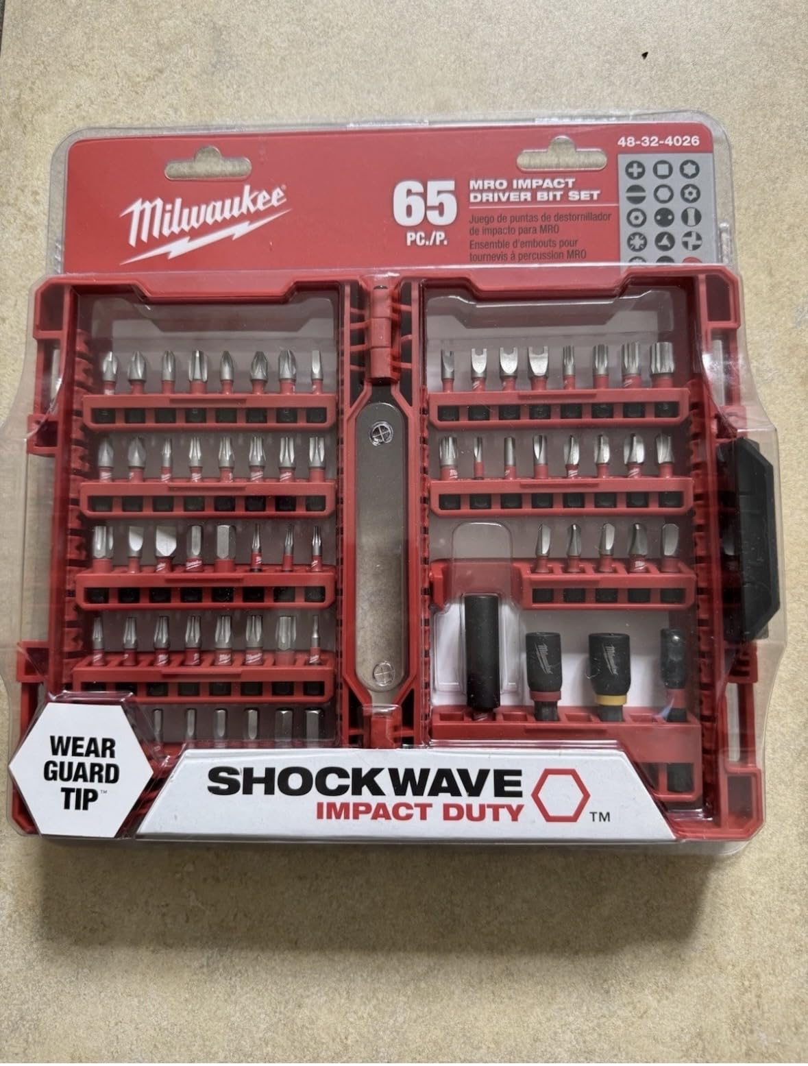 MILWAUKEE SHOCKWAVE MRO Impa - Juego de 65 piezas