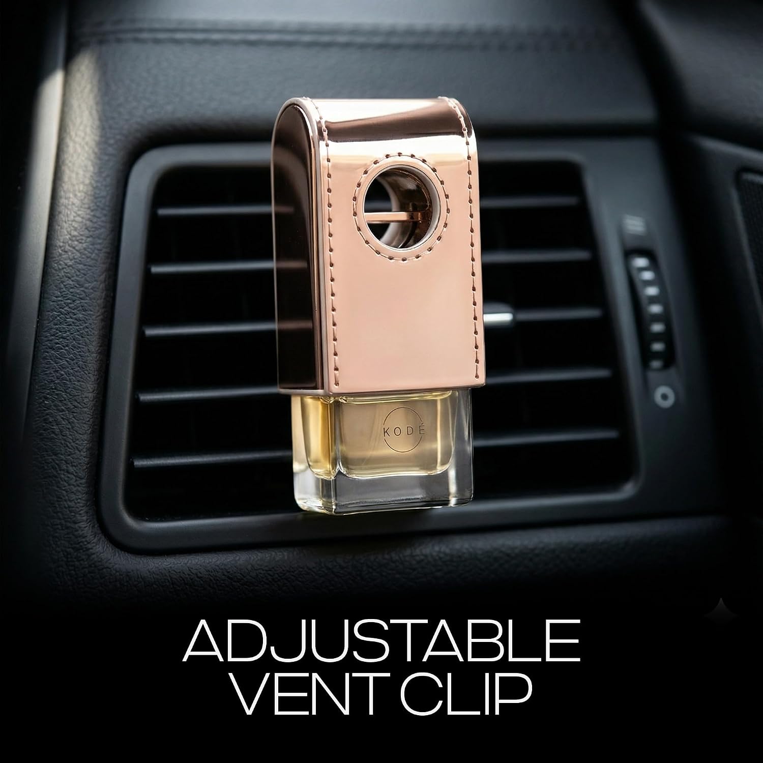 Car Diffuser Luxury Car Fragrance & Air Freshener, Pre-Filled No Refill, Lasts Up to 12 Months, Adjustable Vent Clip & Hanging Design (Emblem)