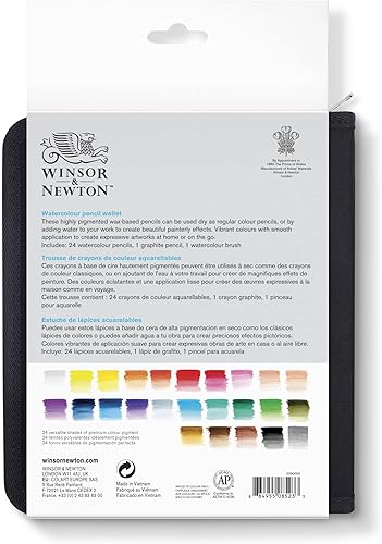 Miniatura 2 de Winsor & Newton - Colección Studio - Lápices de artista, estuche de lápices acuarela, juego de 26