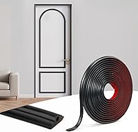 Vista 11 de Art3d Moldura de zócalo de pared flexible, 4 pulgadas x 20 pies, adhesiva y pelable, vinilo, negro