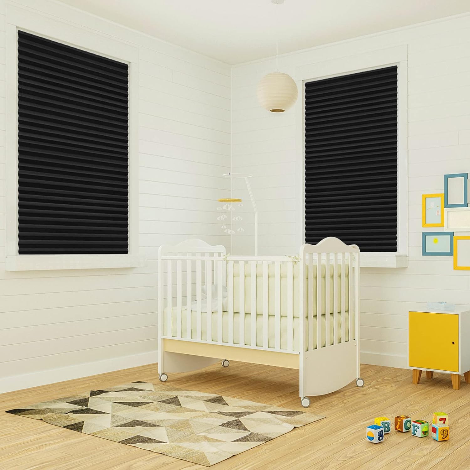 Blackout Blinds Cordless Temporary Blinds for Window No Drill Stick on Self Adhesive Clip on Paper Shades Room Darkening Window Shades for Bedroom Kitchen Bathroom