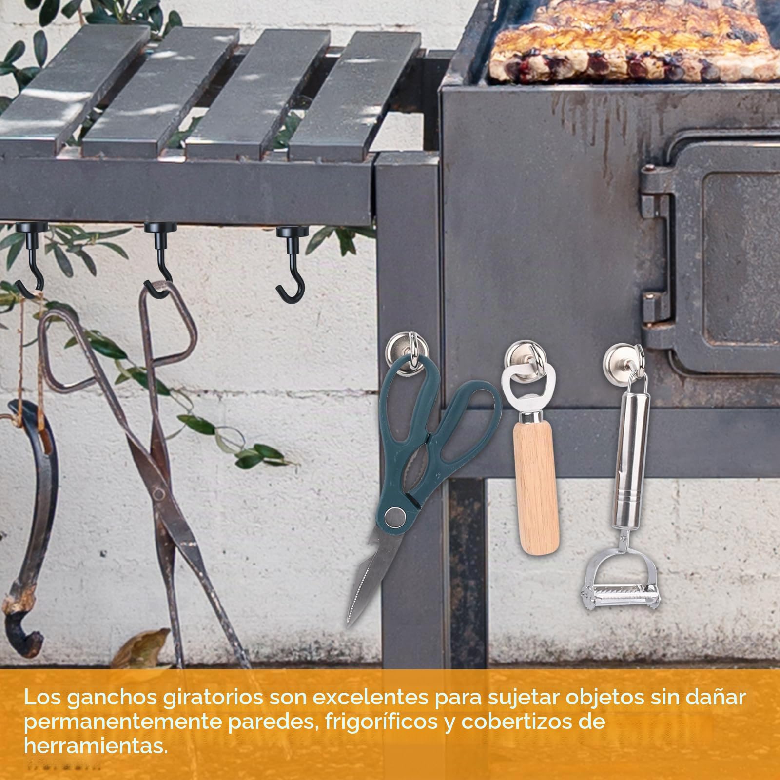 Swihorab Ganchos Magnéticos Neodimio - 28 Piezas Extrafuertes, 10 kg