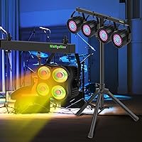 Vista 4 de Barra en T de extensión para iluminación DJ, barra transversal de montaje para trípode de altavoz