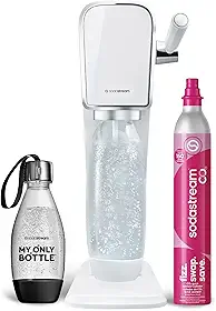Máquina de Água com Gás SodaStream ART com Cilindro de CO2 e Garrafas