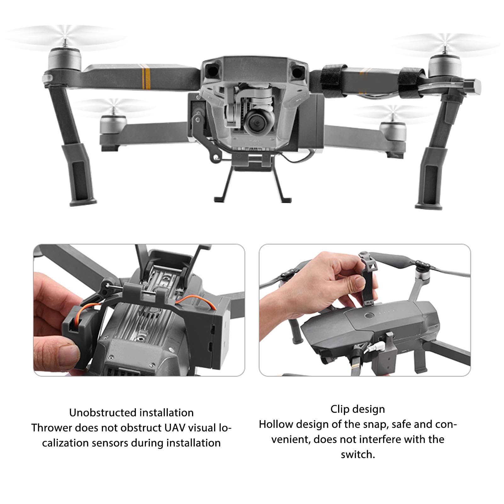 Système de Largage de Drone Compatible avec Pro, Dispositif de Libération de Largage de Charge Utile, Système de Largage de Transport de Livraison pour le Sauvetage de