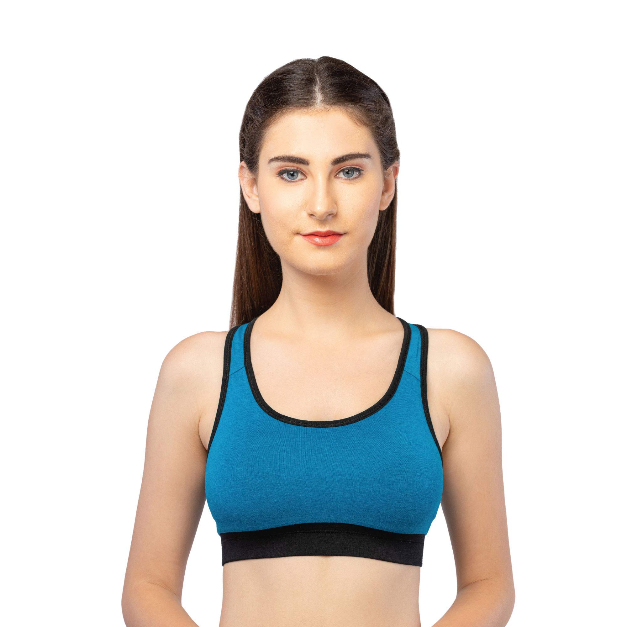 lavos Reversible Racerback Sports Bra for Women, Non-Padded, Non-Wired Full Coverage Activewear for Womens, Low Support, Broad Strap Sports Bras for Gym Workout, Cardio, Zumba, and Yoga-picture-28