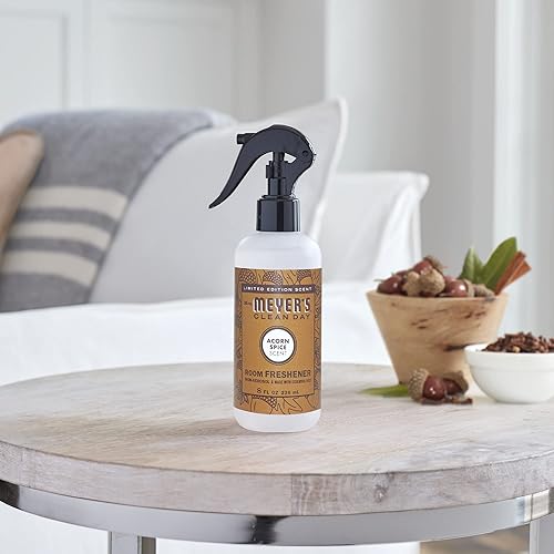 Miniatura 8 de Mrs. Meyer's Room and Air Ambientador en aerosol, botella en aerosol sin aerosol con aceites esenciales, edición limitada, especias de bellota, 8