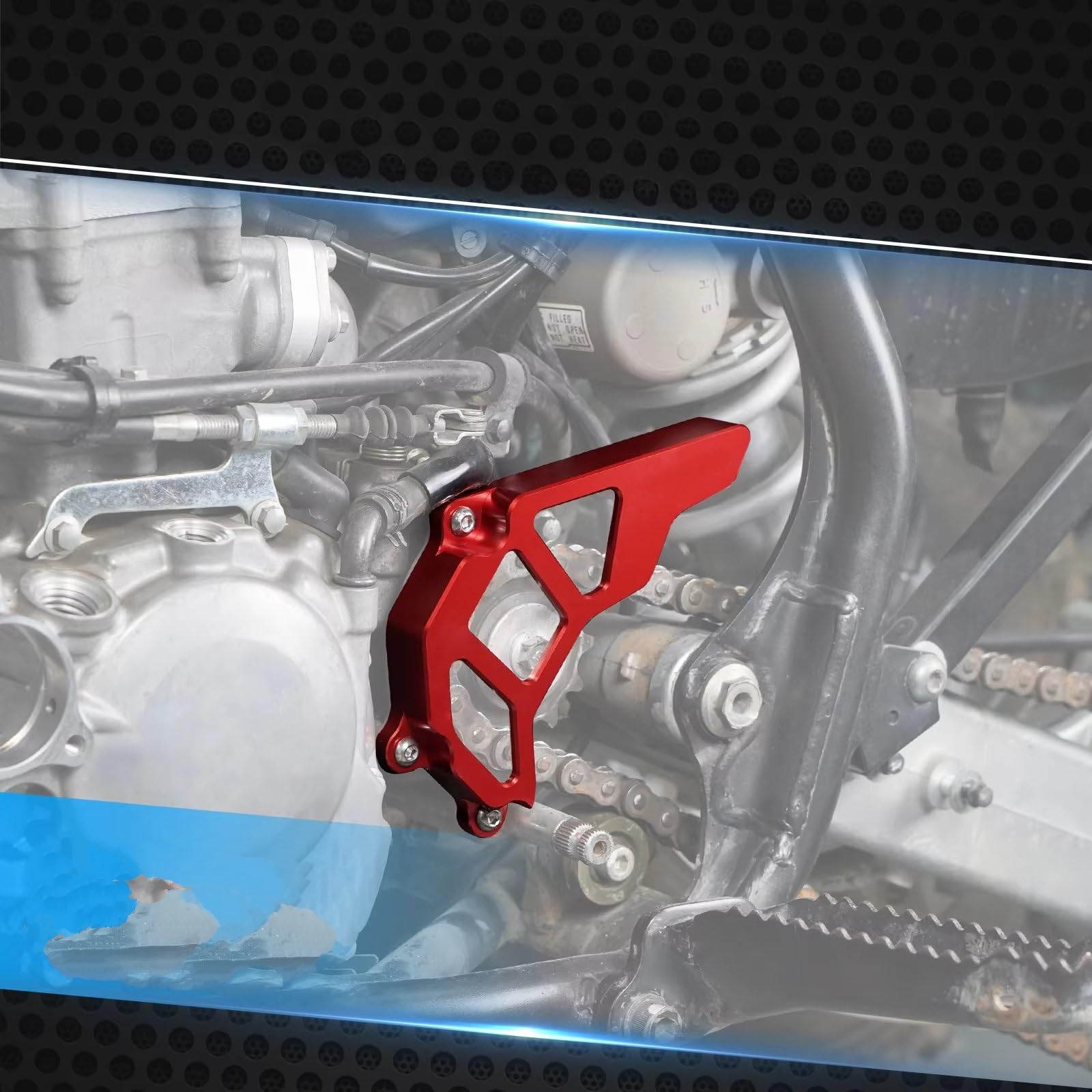 Protezione pignone anteriore Per moto Per TRX450R Per TRX450ER parti