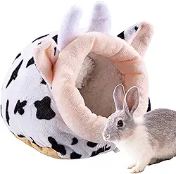 Ninho de algodão para hamster, esconderijo de cobaia,Cama pequena de algodão para animais de estimação Esconderijo de hamster de Natal | Ninho de dormir de hamster bonito e leve, casa de dormir