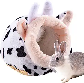 Ninho de algodão para hamster, esconderijo de cobaia,Cama pequena de algodão para animais de estimação Esconderijo de hamster de Natal | Ninho de dormir de hamster bonito e leve, casa de dormir