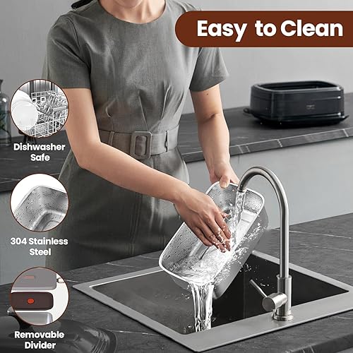 Miniatura 6 de Fiambrera eléctrica inalámbrica para hombres y adultos, calentador de alimentos portátil y autocalentable, contenedor SS de 1 litro, perfecto para