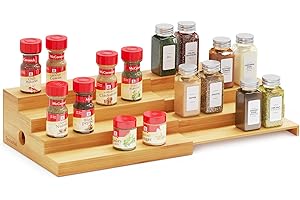 4-Tier Space Aid Spice Rack Organizer for Enhanced Kitchen Organization