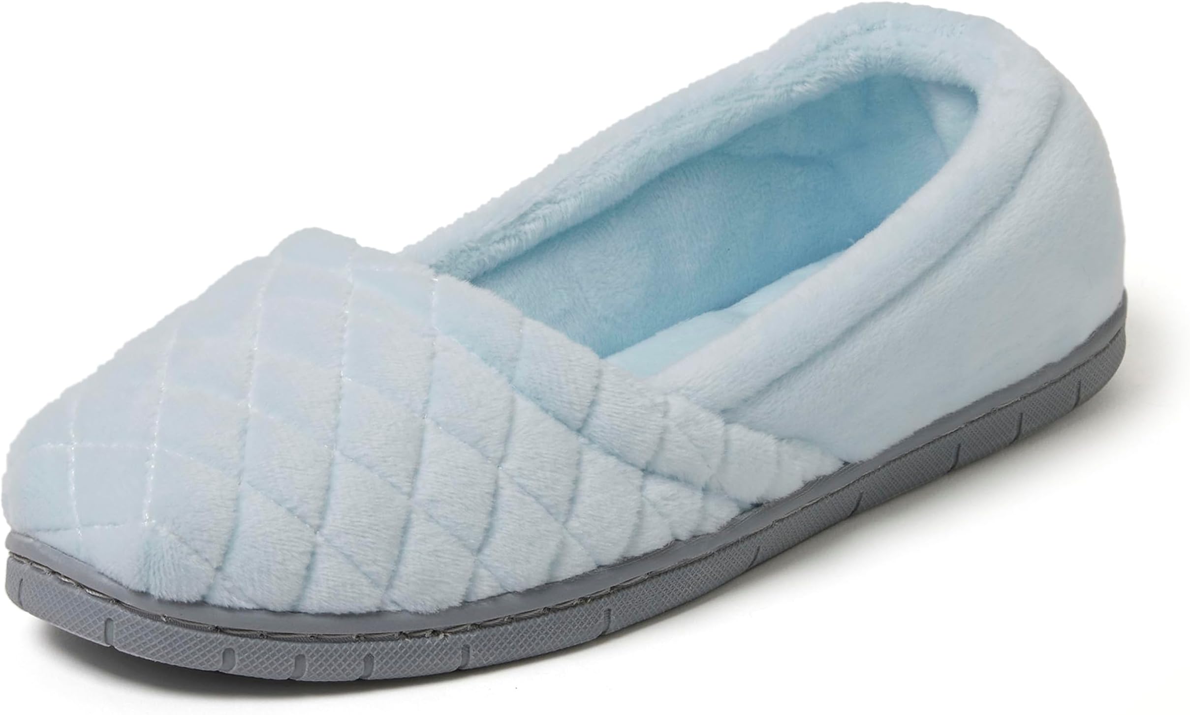 DearfoamsWomen's Comfort Memory Foam Indoor Outdoor Katie Slip On Loafer Ballet Slipper