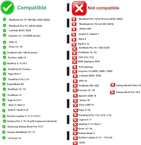 Miniatura 7 de Funda portátil para laptop de 13 a 14 pulgadas para viajes y trabajo, delgada, repelente al agua, a prueba de golpes, con asa, compatible con HP