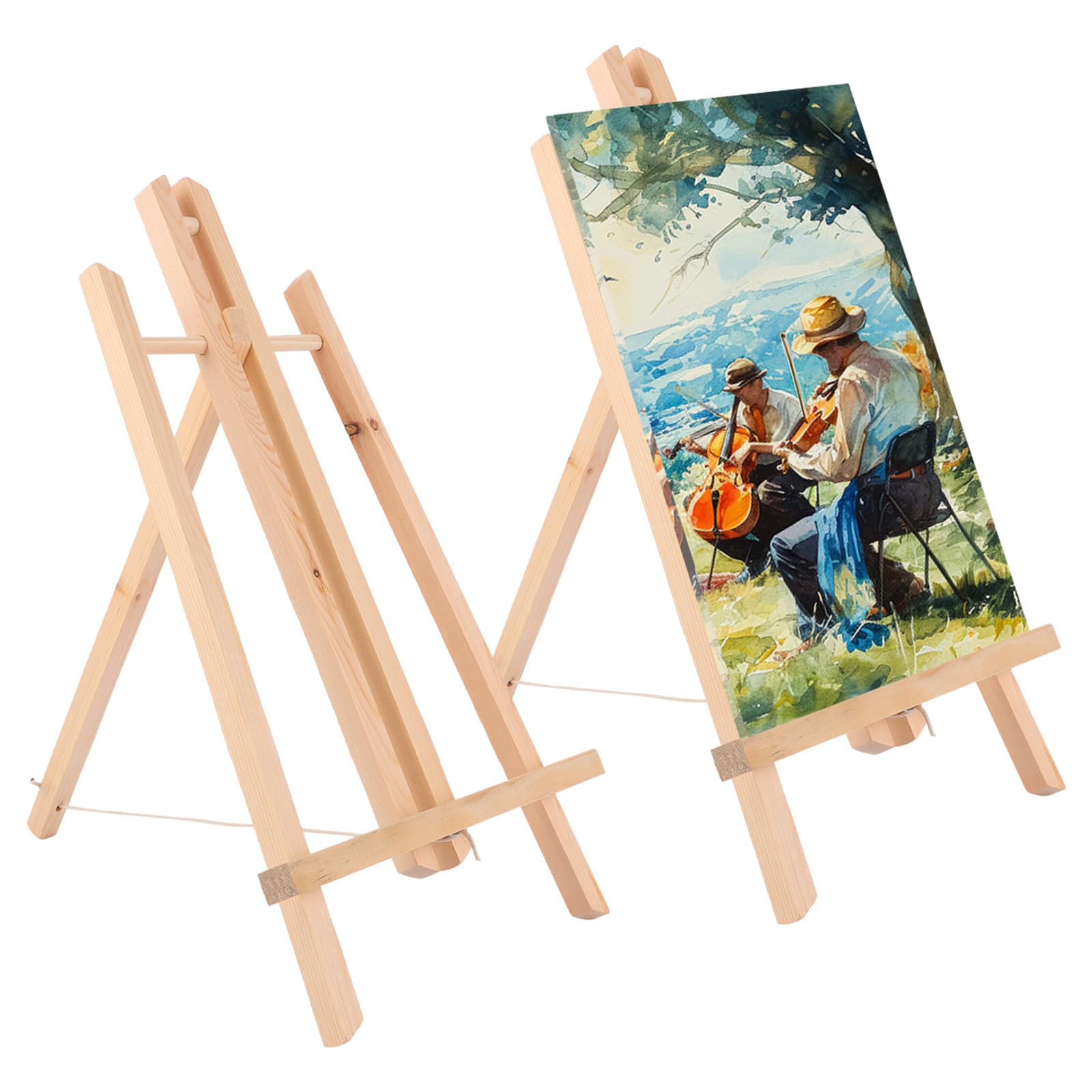JMIATRY 6 Pezzi Cavalletto Pittura Da Tavolo 28 x 19 cm, Cavalletti In Legno, Cavalletto Pittura, Mini Cavalletto Legno per Pittura, Mostre, Disegni ed Arte