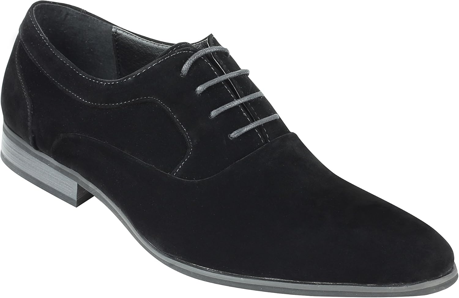 Xposed Mens Shiny Patent Leather Line Formal Oxford Lace up Casual Wedding Party Shoes