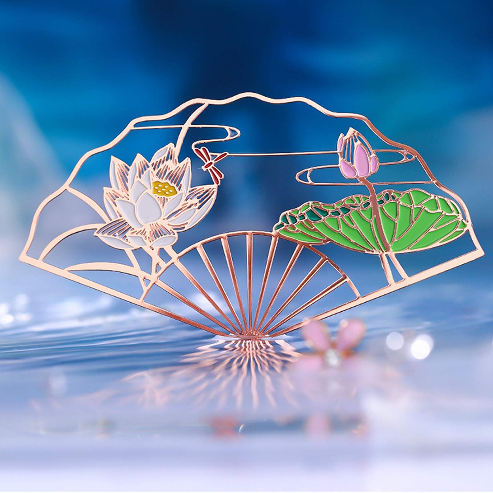 Signet Bookmarks culturels et créatifs en métal Exquisite Hollow Bookmark Page Bookmarker Un Cadeau Unique for Adultes et Enfants □ Tassel + Pendentif □ Signets