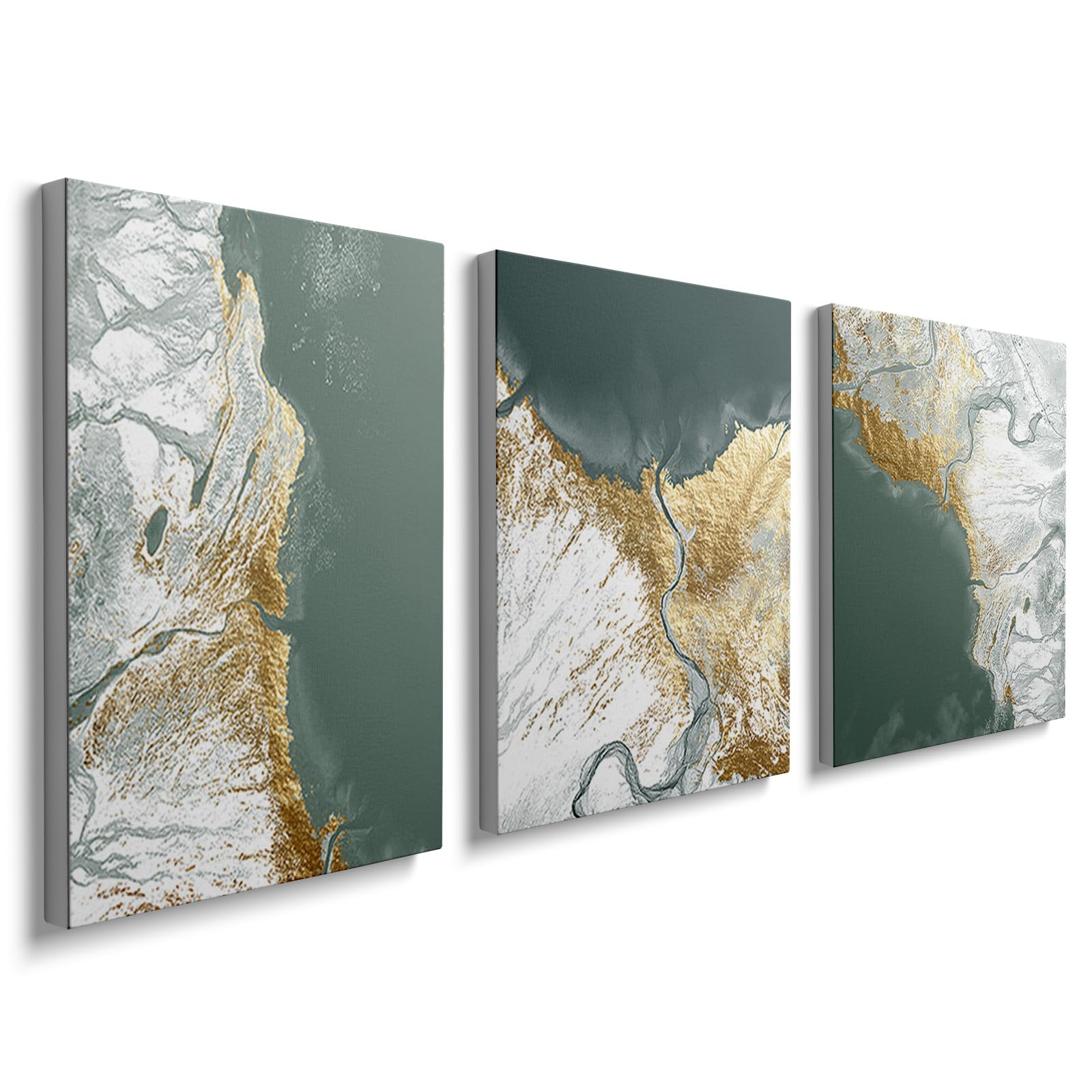 prinfantasy Abstract Canvas Wall Art Pictures Painting on Canvas Prints for Living Room Bedroom Office Wall Decoration Ready To Hang Stretched On Frame 30x40cmx3 Pcs YH1807