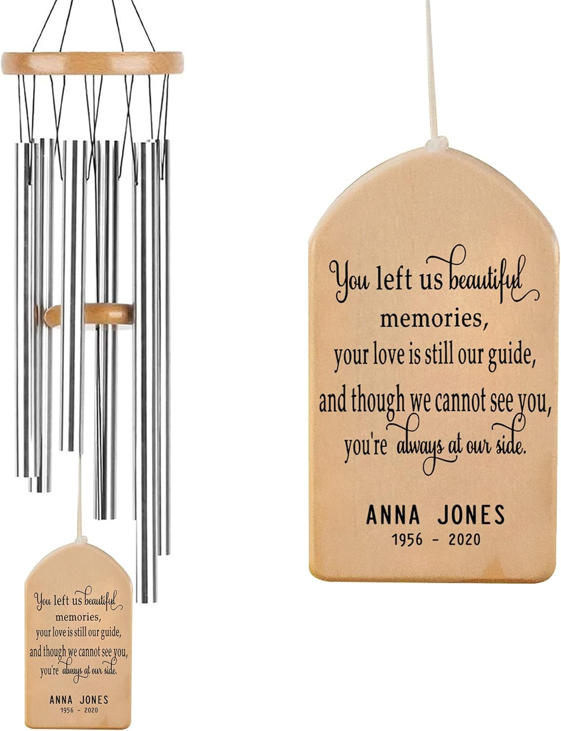 Personalized Memorial Wind Chime, Remembrance Wind Chime, Sympathy , Bereavement