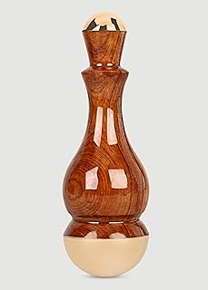 Kansa Wand Face and Foot Massager - Ayurvedic Benefits of Bronze - Restoring Luster Through Detoxification (2 in 1 Desine)