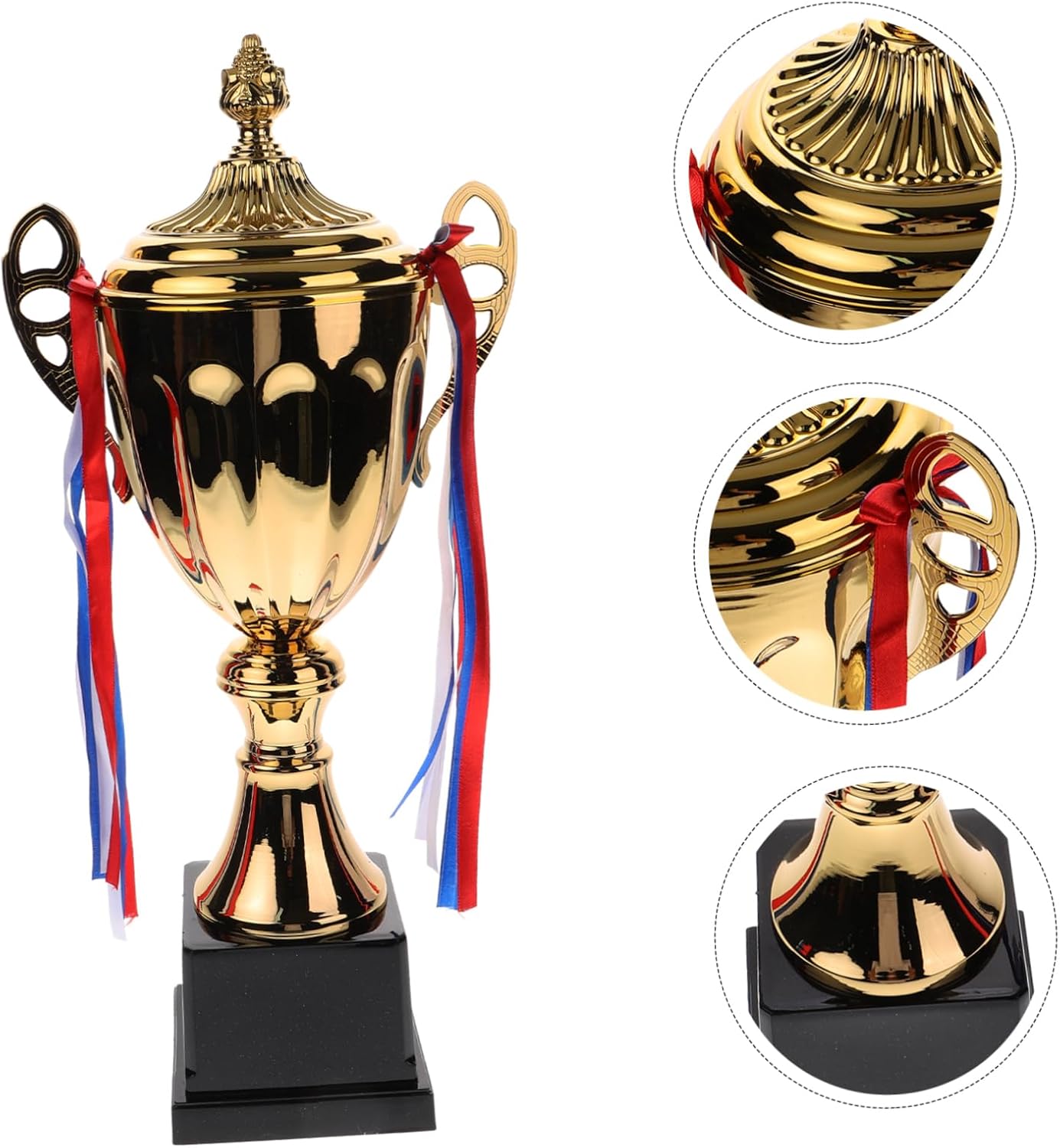VANZACK Large Trophy Cup for School Sports Competition Champion Award Metal Game Trophies for League Match