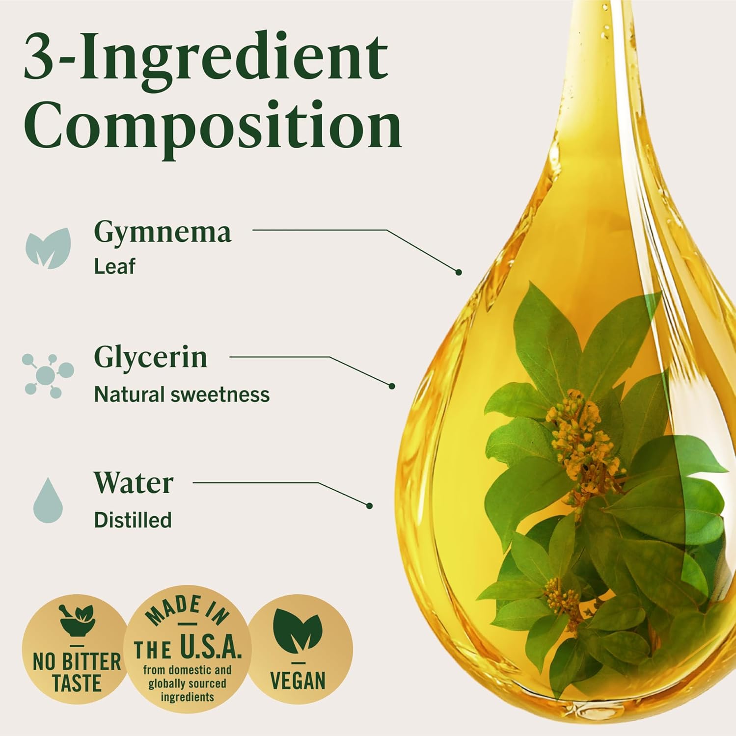 HERBAMAMA Gymnema Sylvestre Drops - Vegan Antioxidant & Overall Support with Gymnema Leaf Extract Tincture - Non-GMO, Alcohol & Sugar-Free Liquid Gurmar Supplement, 84-Day Supply - Image 4