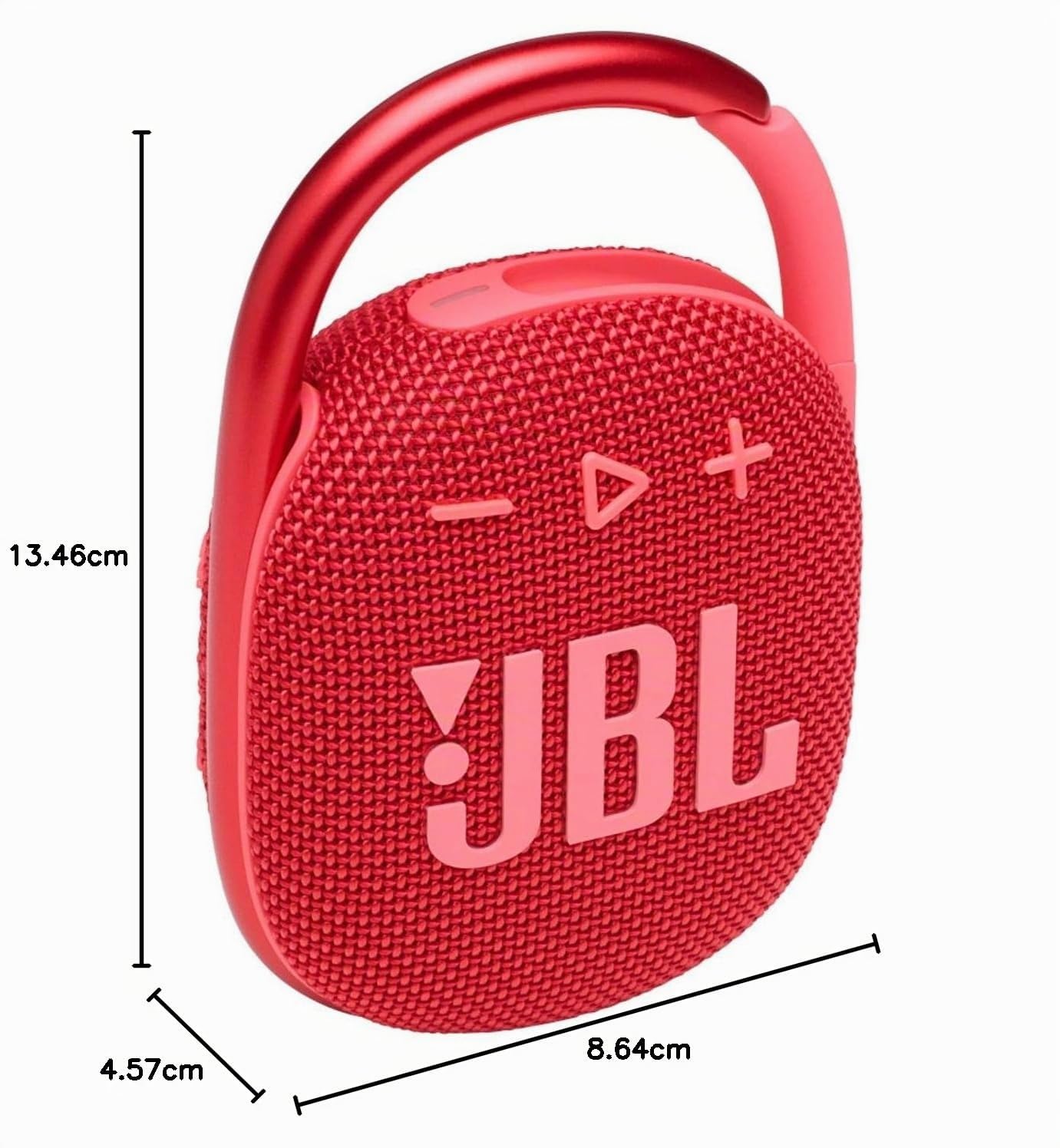 JBL Clip 4 – Mini altoparlante Bluetooth portatile, grande suono e bassi potenti, moschettone integrato, impermeabile IP67 e resistente alla polvere, 10 ore di lettura, altoparlante per la casa,