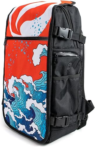 Skunk FaceOff Mochila de moda a prueba de olores personalizable con gama de diseños desmontables, Rising Sun, Bolsas personalizables a prueba de