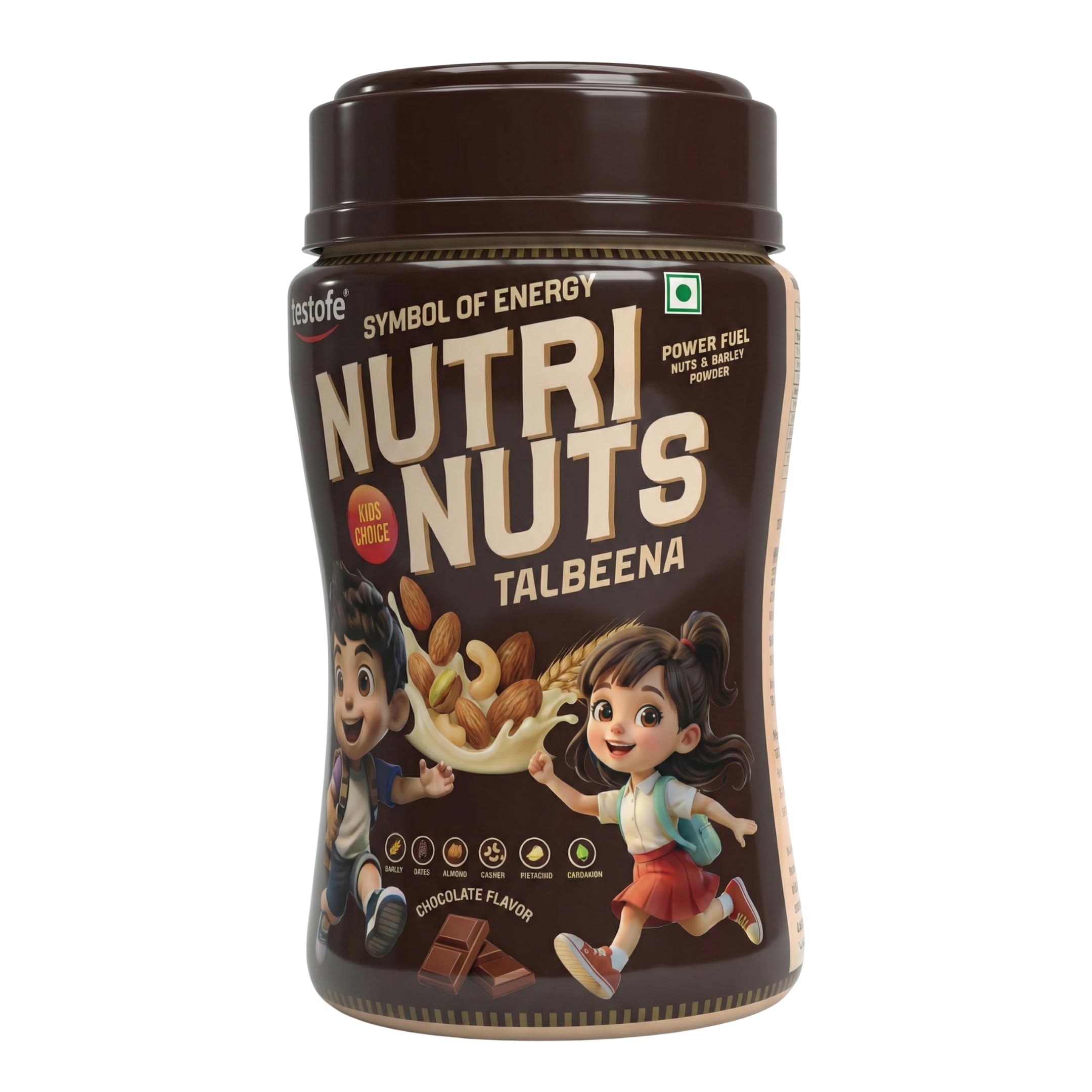 Nutri Nuts Talbeena Chocolate Flavor for Kids - Premium Barley & Nuts Power Fuel | Healthy Breakfast Porridge Enriched with Dates, Almonds & Pistachios | Natural Energy & Growth Booster - 250g-image-10