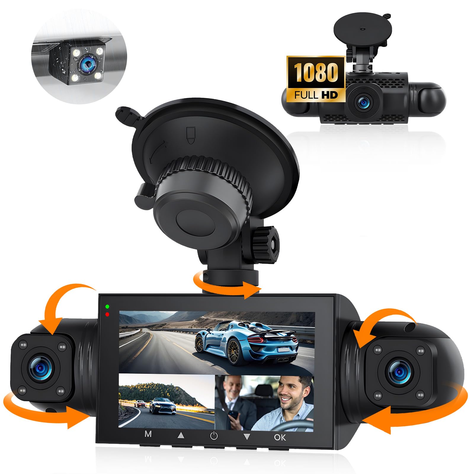 Hodozzy 4K Display Carplay Android Auto Monitor 1440P Dashcam mit GPS ADAS, 10,26 Zoll IPS Touchscreen Bluetooth WiFi Front und Rückfahrkamera Nachtsicht, Loop-Aufnahme Parküberwachung, FM/AUX Karte Hodozzy 4K Display Carplay Android Auto Monitor 1440P Dashcam mit GPS ADAS, 10,26 Zoll IPS Touchscreen Bluetooth WiFi Front und Rückfahrkamera Nachtsicht, Loop-Aufnahme Parküberwachung, FM/AUX Karte
