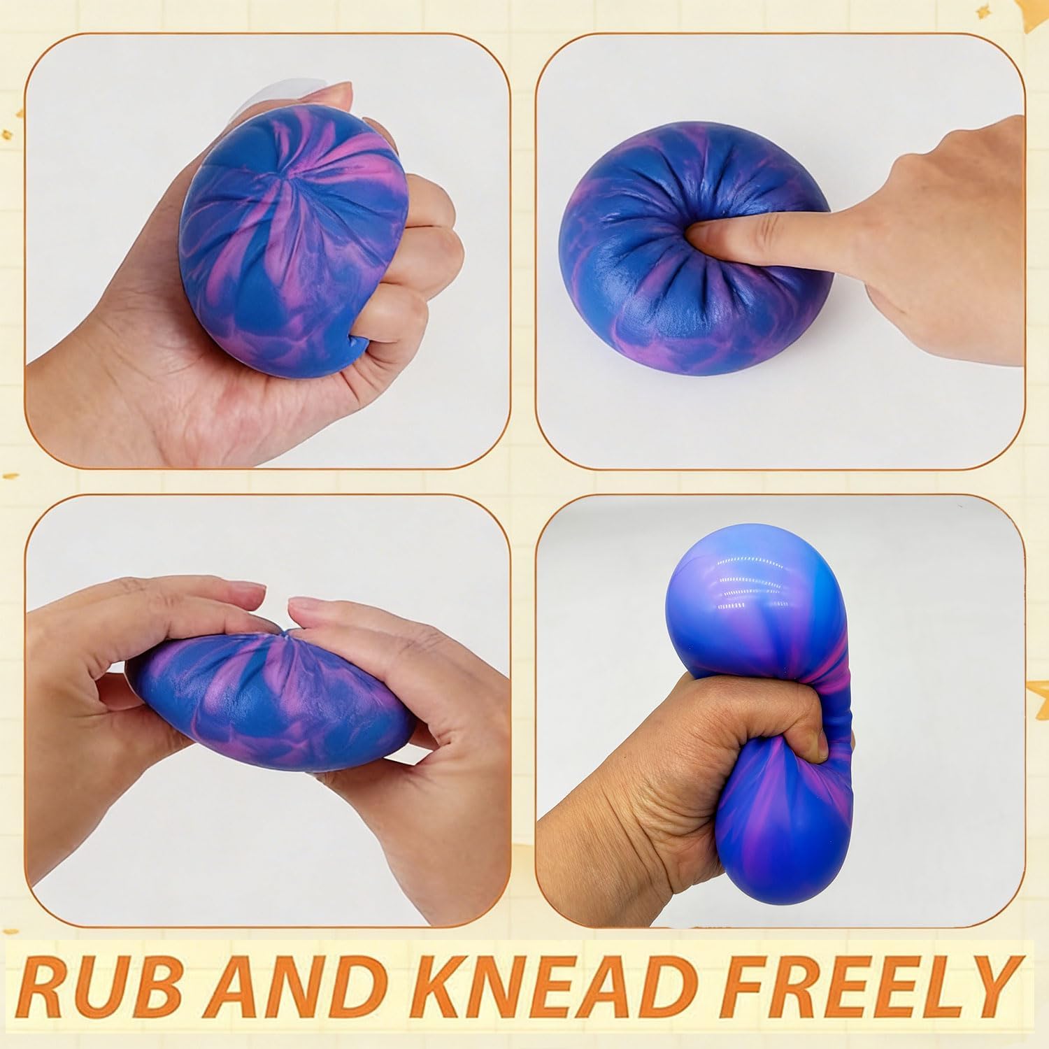 2pcs Mixed Colors Dumpling Toy with Steamer Box Funny Squeeze Dough Stress Ball Realistic Steamed Bun Fidget Sensory Toy for Desk Anxiety Relief Calming Travel Accessory Gift