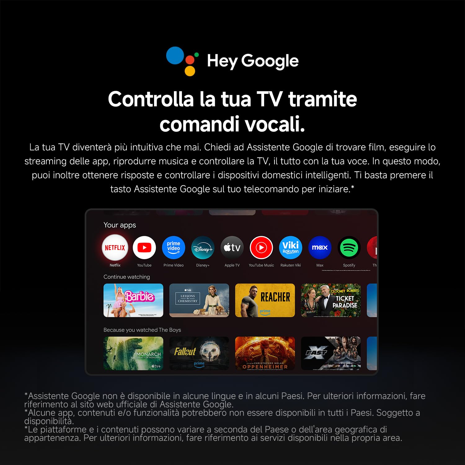 XIAOMI TV A Pro 50, 50 pollici (127 cm), 4K UHD QLED, Smart TV, Google TV, DVB-C/S/S2/T/T2, HDR10, Modalità Game Boost 120Hz, MEMC, Controllo Vocale, 2GB+8GB, Apple Airplay & Google Cast