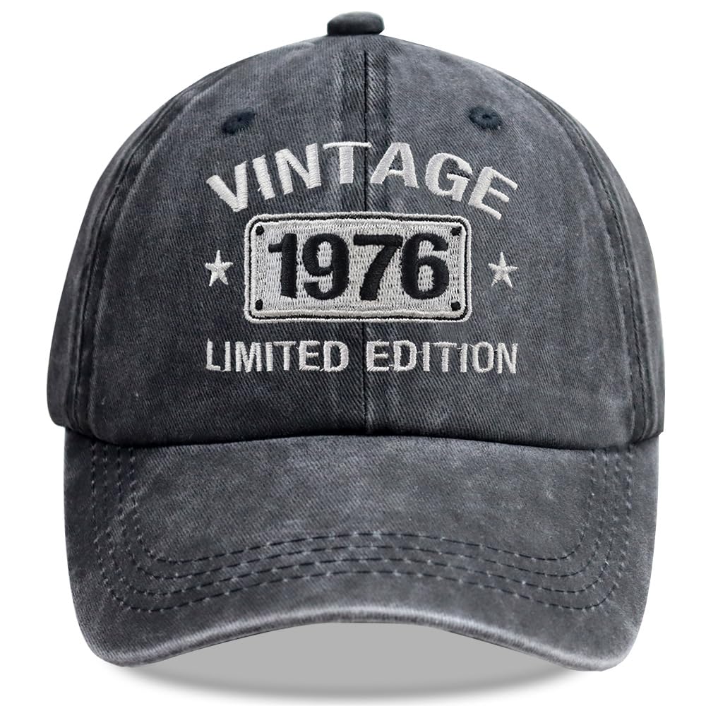Vintage 1925-2005 Limited Edition Hats for Men Women, Personalized 21th-101th Birthday Gifts Retirement