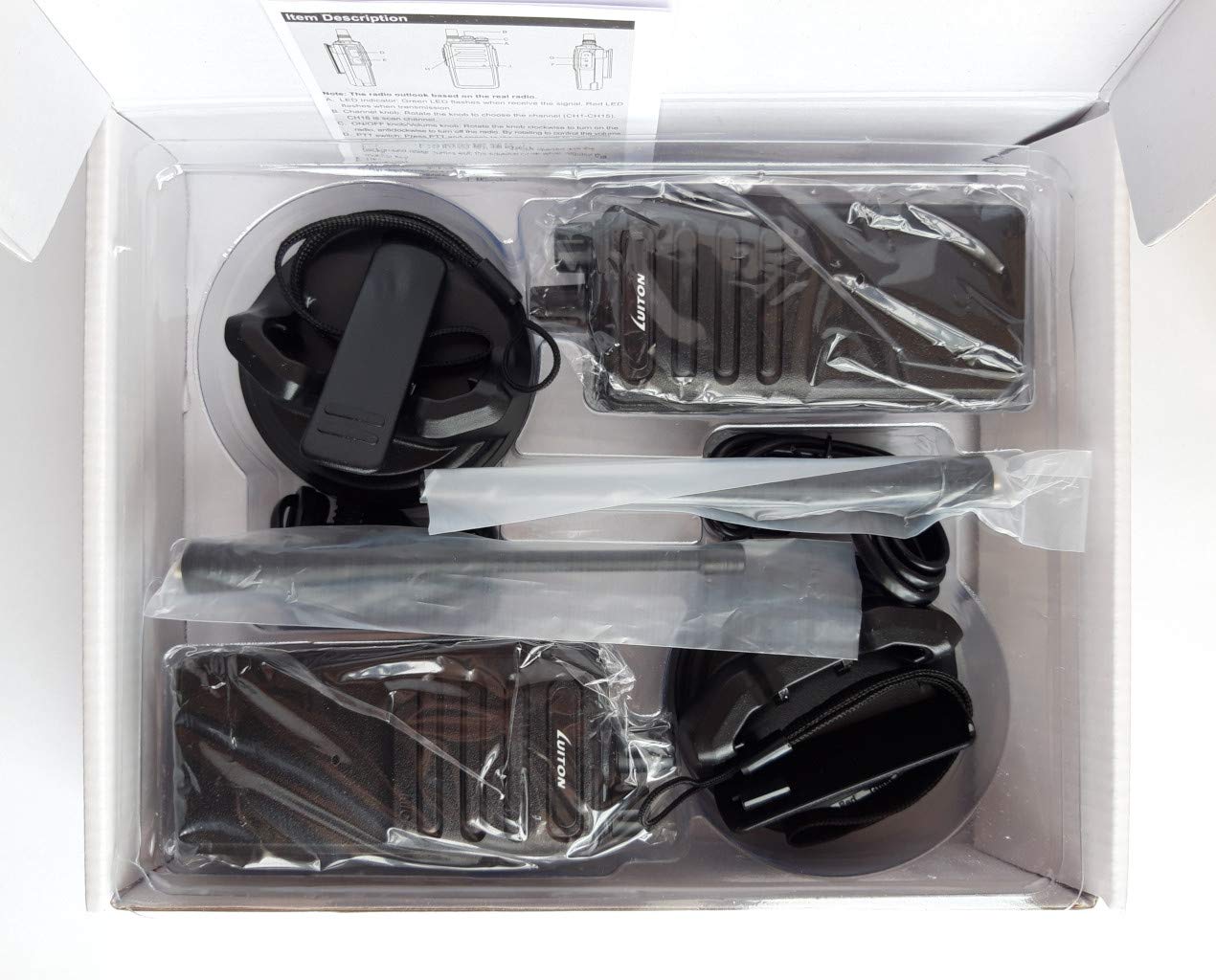 Luiton LT-458 dwukierunkowe radio Walkie Talkie CB PMR466 dla profesjonalistów, turystyki pieszej, polowania, turystyki - radio 2-kierunkowe (2 szt.) wersja CE