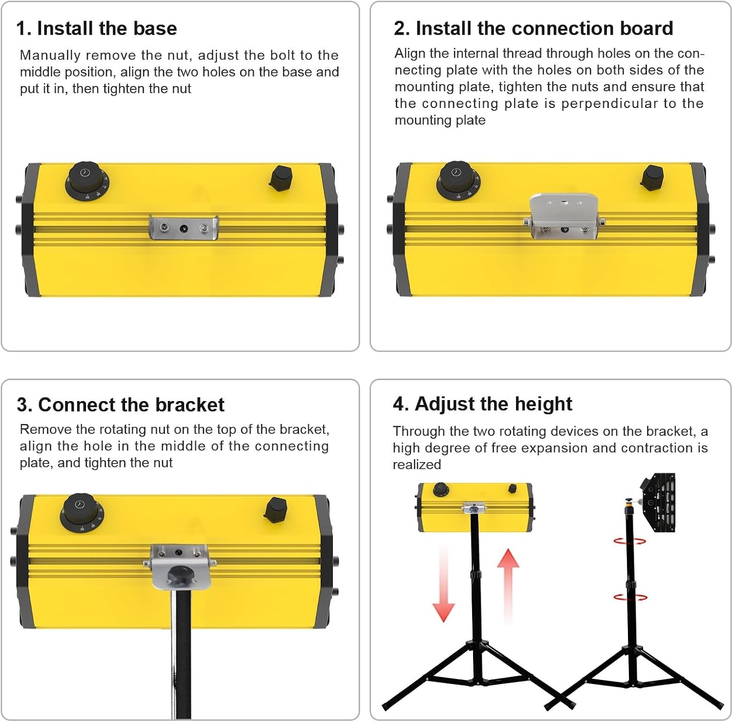 Paint Drying lamp, Infrared Paint Baking Lamp 2000w Paint Curing Dryer Shortwave Infrared Paint Drying Lamp with Bracket(ZJ-KC-002)