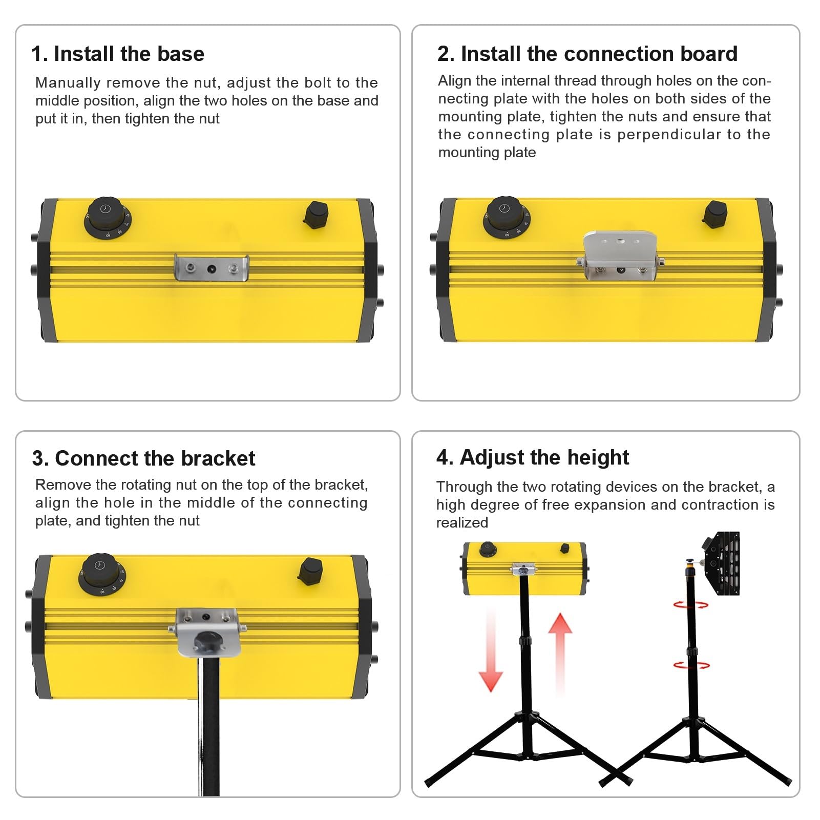 Lámpara de secado pintura infrarroja 2000 W, lámpara onda corta con soporte Solidificador de recubrimiento(ZJ-KC-002)