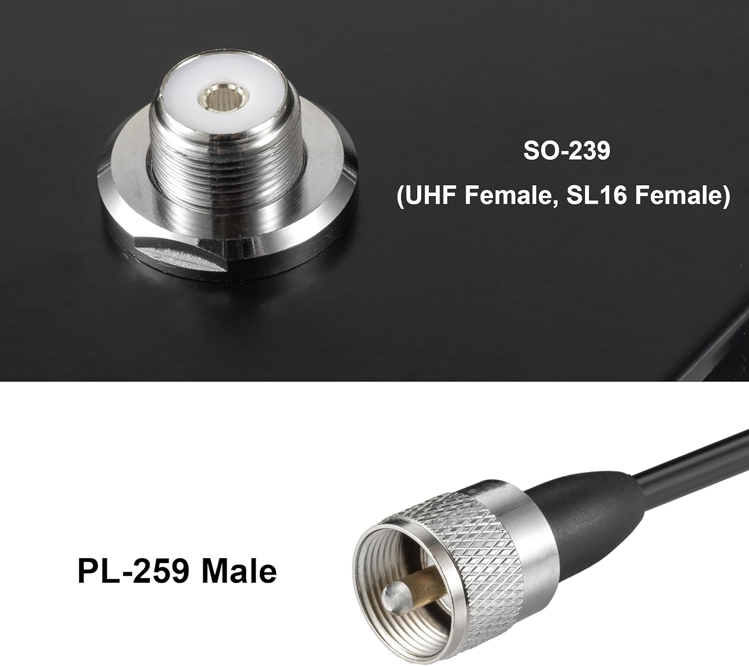 Heavy Duty 8.8inch Triangle Super Strong Magnetic Base Mount SO-239 Connector with 16.4FT Cable PL-259 Plug for Car Bus Mobile CB Ham Base Station Radio Truck Marine UHF VHF Radio Antenna, Eifagur