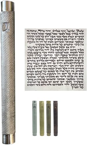 Miniatura 10 de Funda de mezuzá de latón con pergamino para puerta, protección completa para desplazamiento, fácil instalación, bendición y protección para el hogar