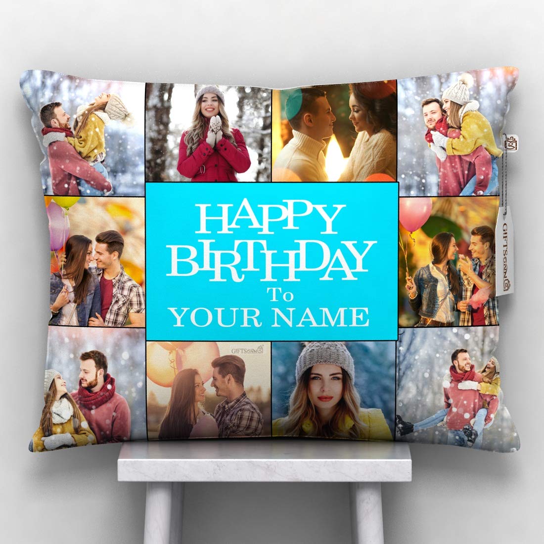 GiftsOnn Customized Printed Cushion with Filler - 12 * 15 inches Gift for Everyone