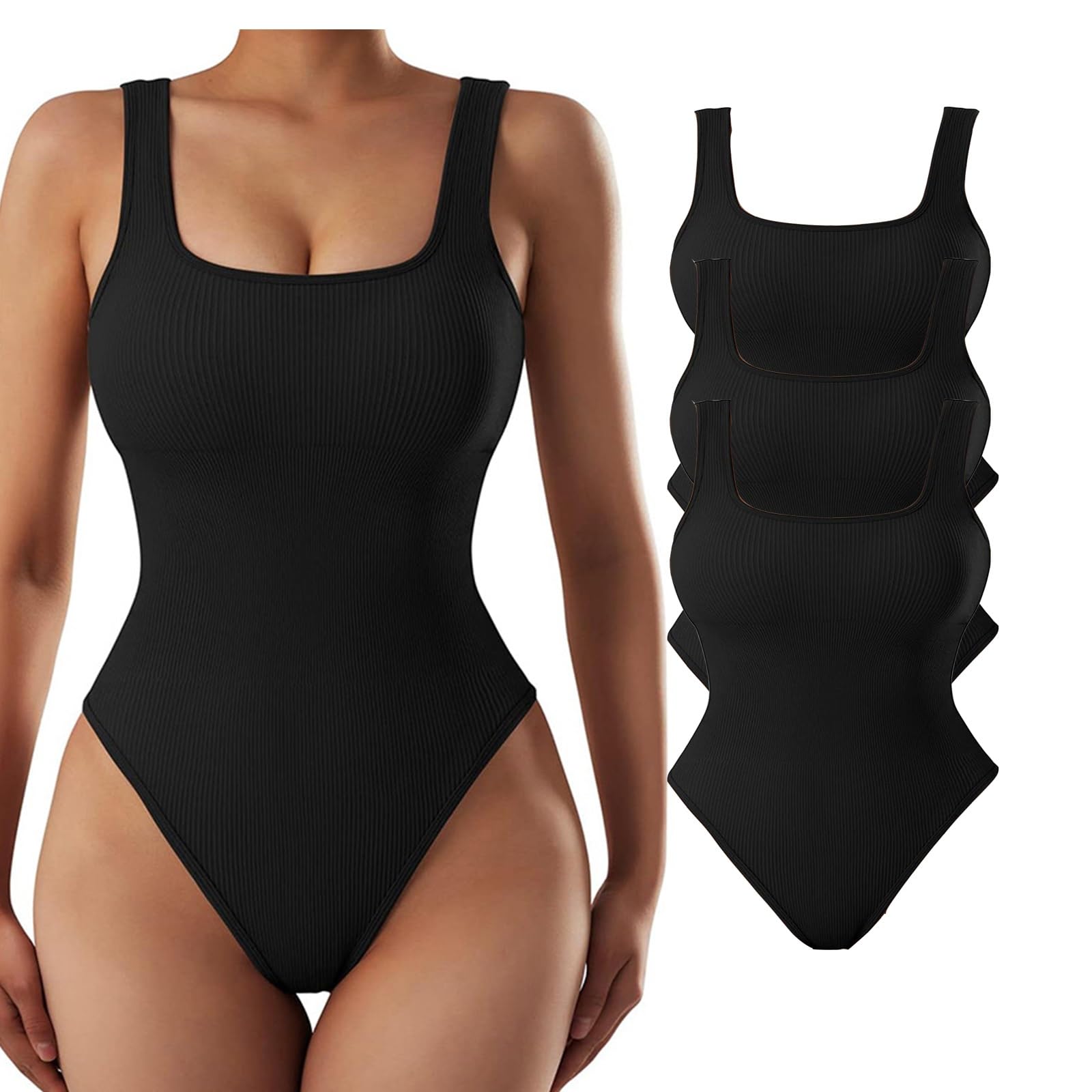 Conjunto De 3 Piezas para Mujer: Faja Moldeadora con Control De Abdomen, Levantamiento De Glúteos Y Cuello Alto Simulado..Style3-Large
