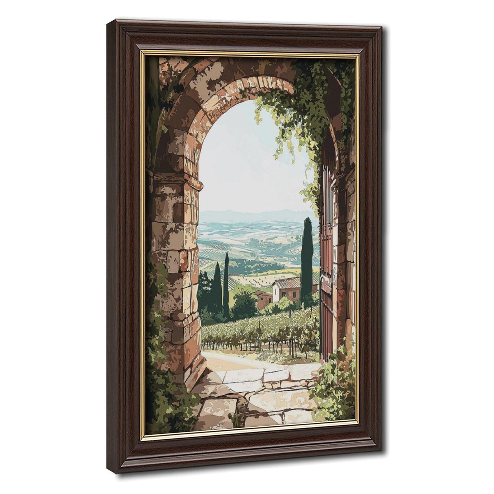 Bareronor Tuscany Arch Canvas Poster Bedroom Decor Landscape Office Room Decor Gift 24" L X 36" W