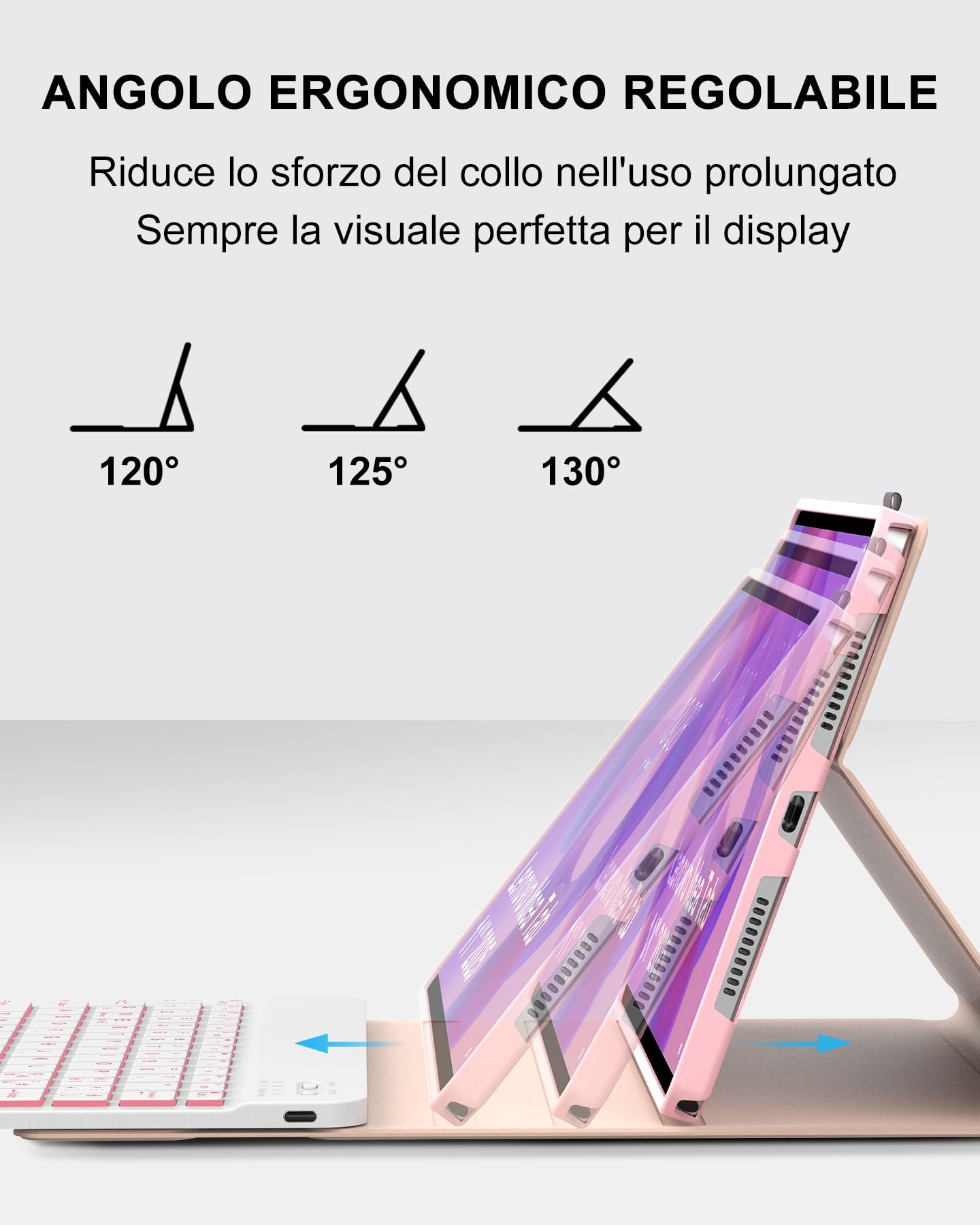 Per Lenovo Idea Tab 11" (2025) Cover Tastiera con RGB Italiana