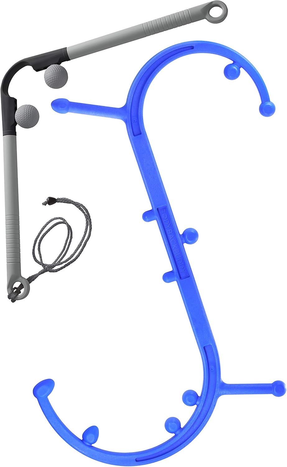 Body Back Buddy Headache Care Bundle, Buddy Classic and AccuMassage Trigger Point Massage Tools, Neck Massager and Back Massagers, Massage Cane, Muscle Knot Remover (Blue)