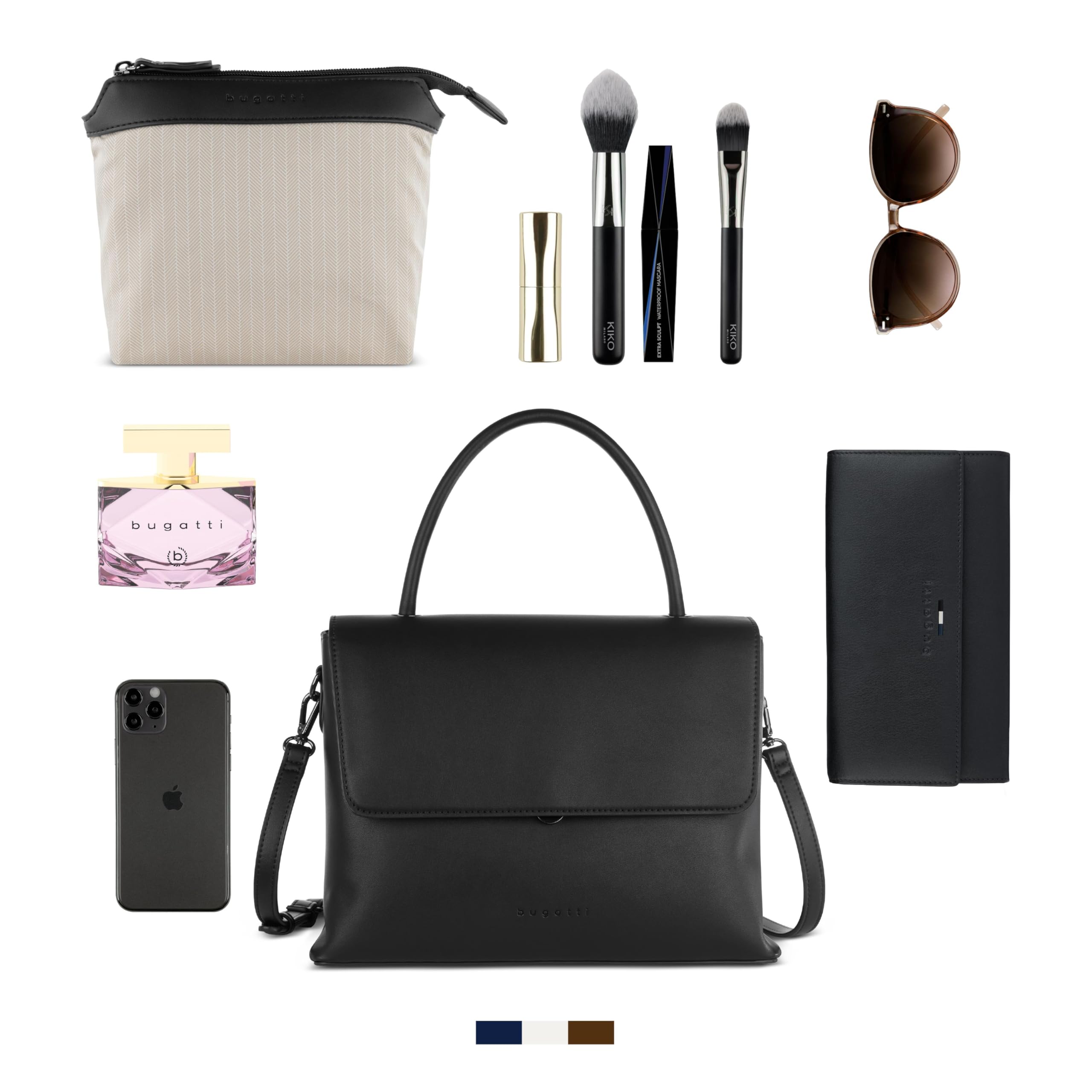 bugatti borsetta borsa a tracolla Ilva Ladies Bag Black nero
